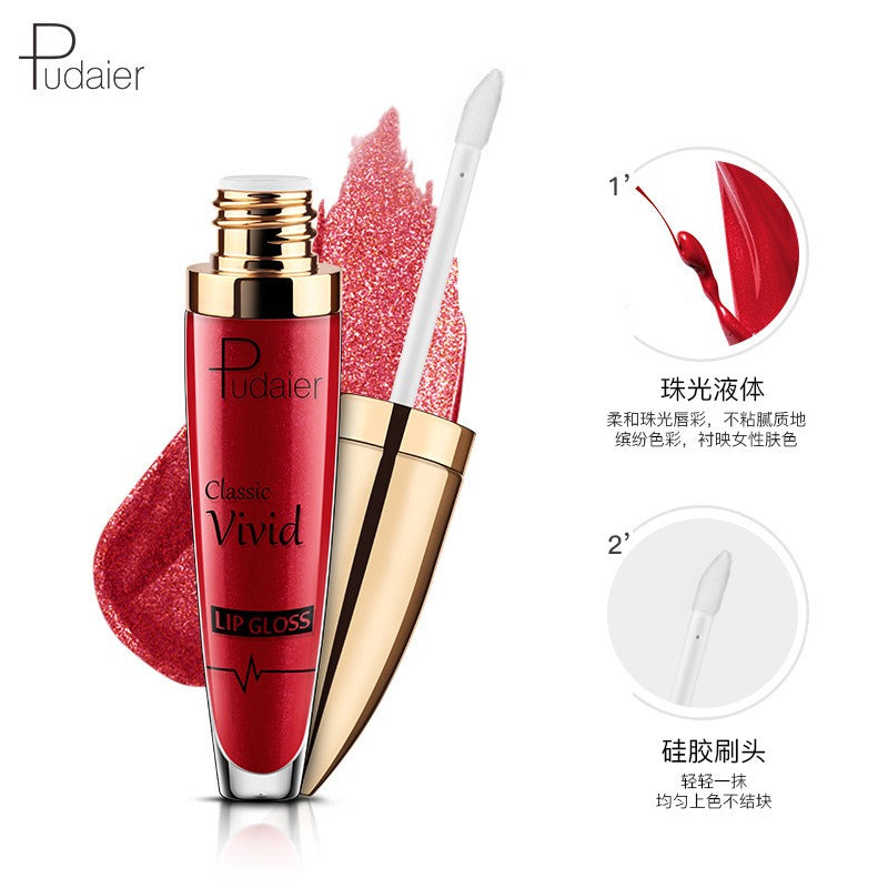 18 Color Lip Gloss Matte Glitter Waterproof Long Lasting Shine