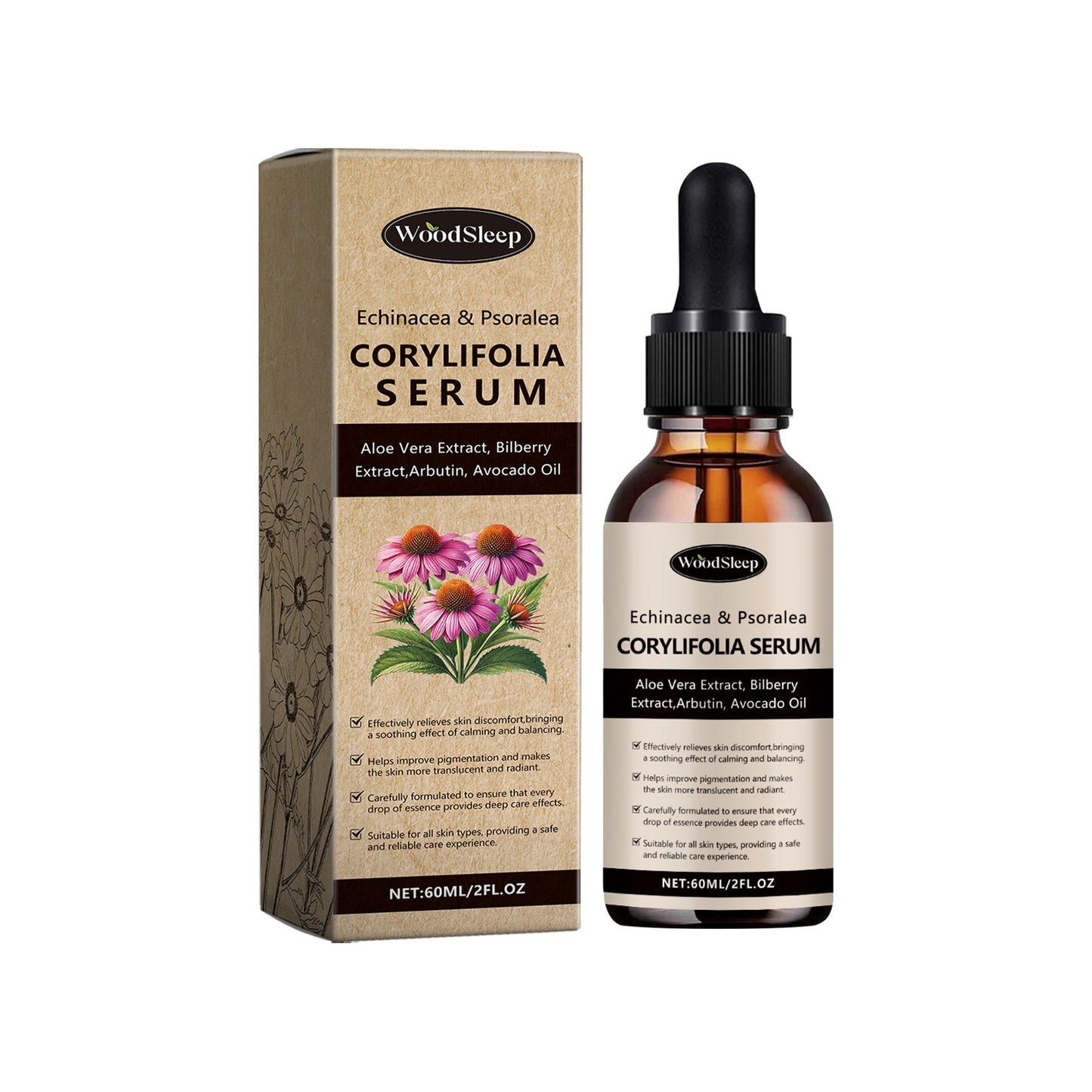 Echinacea Skin Soothing Serum Redness Relief Calming Hydrating Care