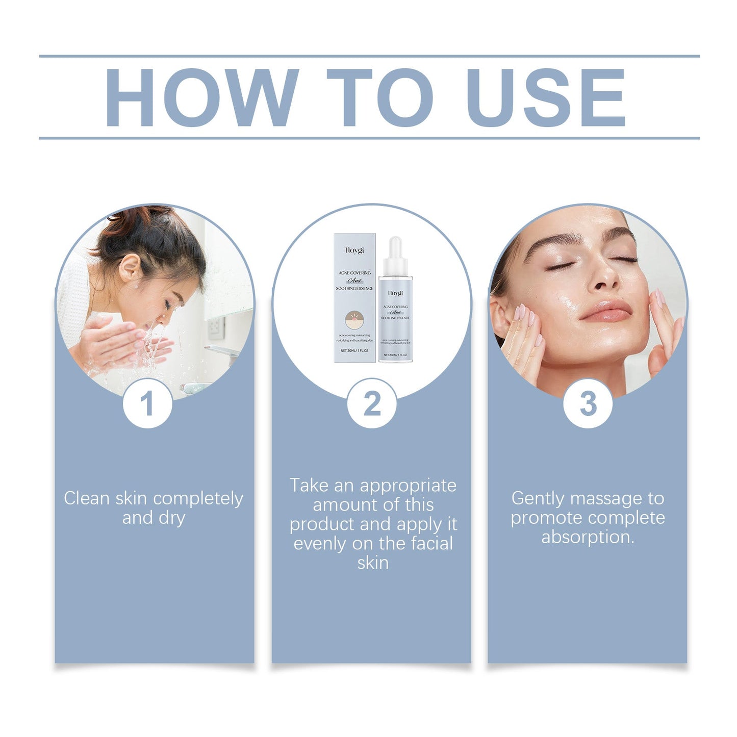 Acne Soothing Serum Hydrating Moisturizing Pimple Care Mild Solution
