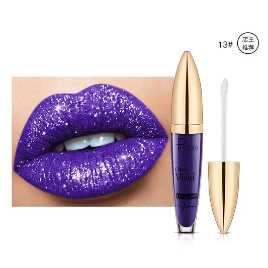 18 Color Lip Gloss Matte Glitter Waterproof Long Lasting Shine