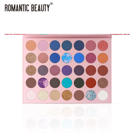 Romantic Beauty 35 Color Eyeshadow Palette Pearl Matte Multi