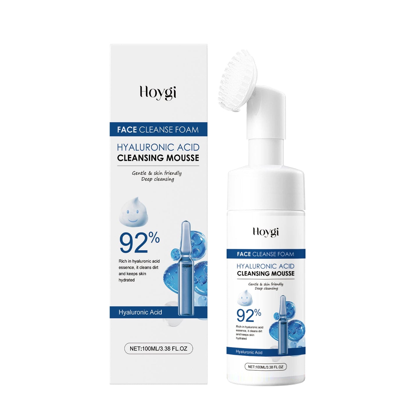 Hyaluronic Acid Cleansing Foam Gentle Moisturizing Nourishing Facial Cleanser