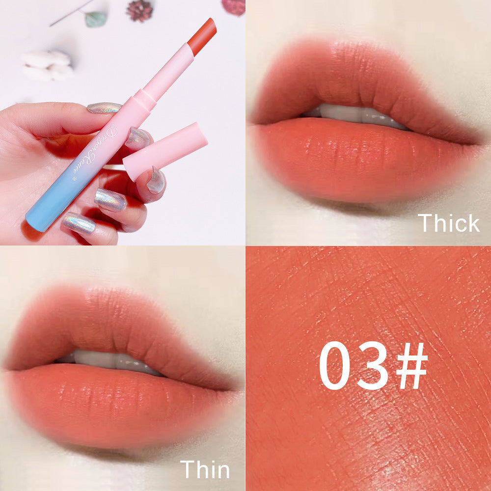 Automatic Rotating Matte Lipstick Pen Long Lasting Affordable Beauty
