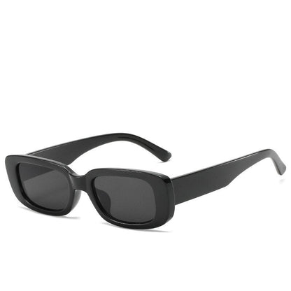 Small Frame Square Sunglasses Women Olive Green Trendy Street