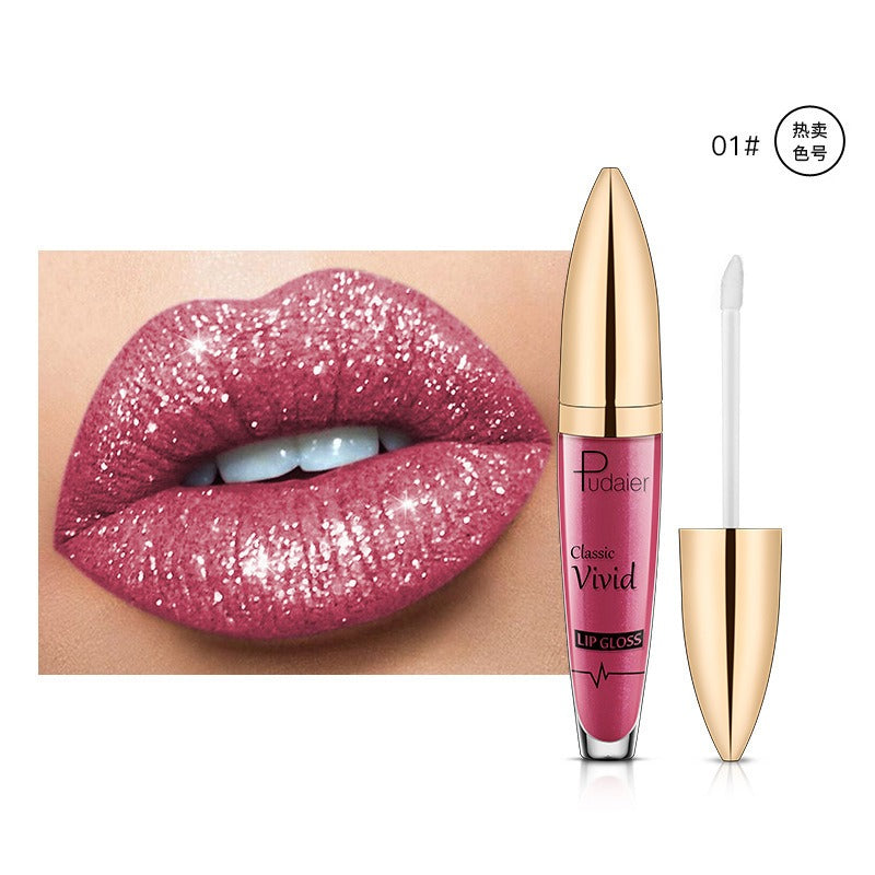 18 Color Lip Gloss Matte Glitter Waterproof Long Lasting Shine