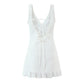 Women Clothing Mesh Embroidered Vest Dress