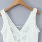 Women Clothing Mesh Embroidered Vest Dress