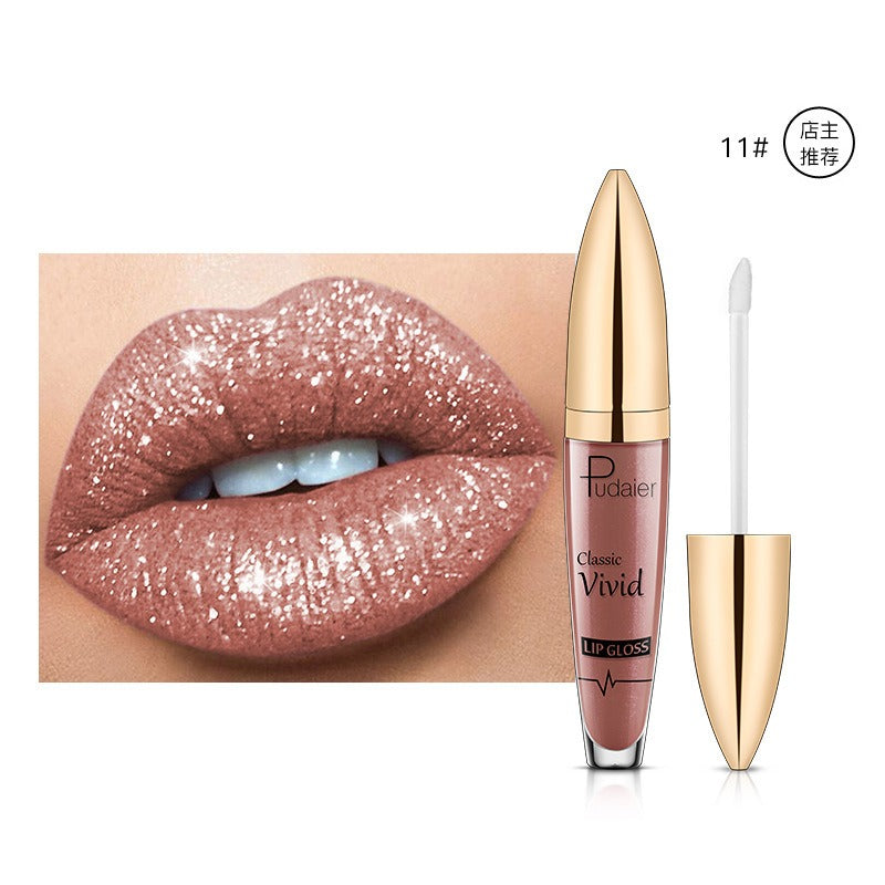 18 Color Lip Gloss Matte Glitter Waterproof Long Lasting Shine