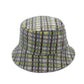 Bucket Hat Lavender Plaid Woolen Stylish Casual Accessory