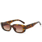 Small Frame Square Sunglasses Women Olive Green Trendy Street