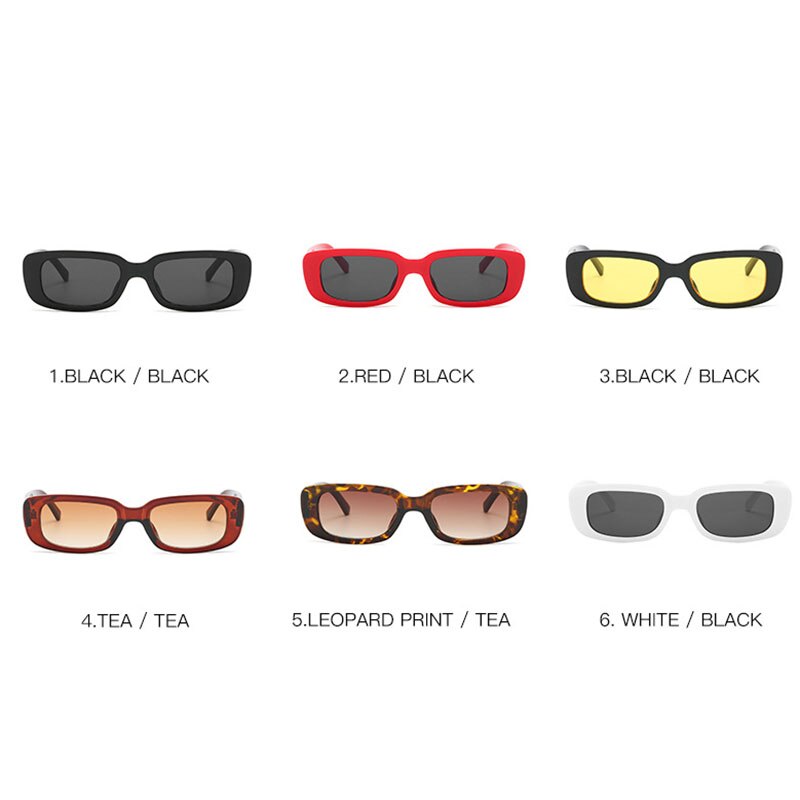 Small Frame Square Sunglasses Women Olive Green Trendy Street