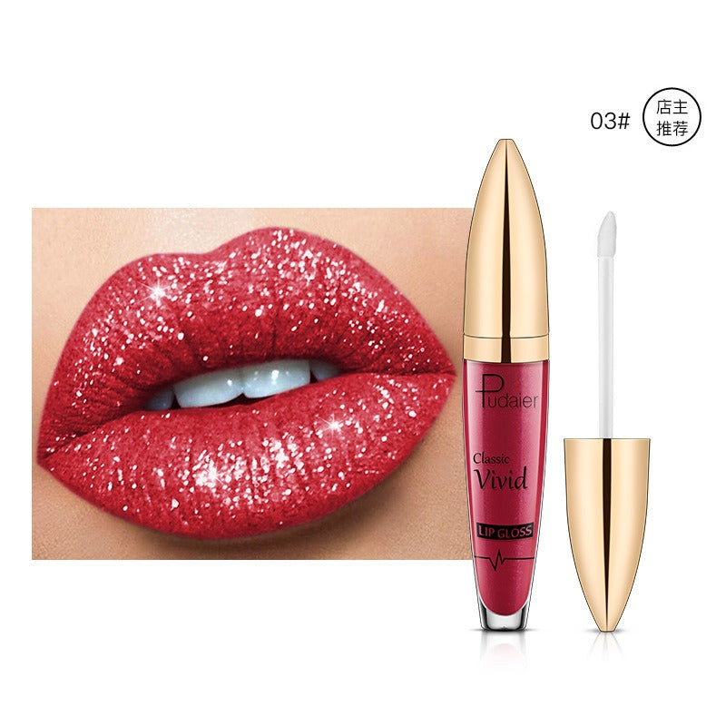 18 Color Lip Gloss Matte Glitter Waterproof Long Lasting Shine