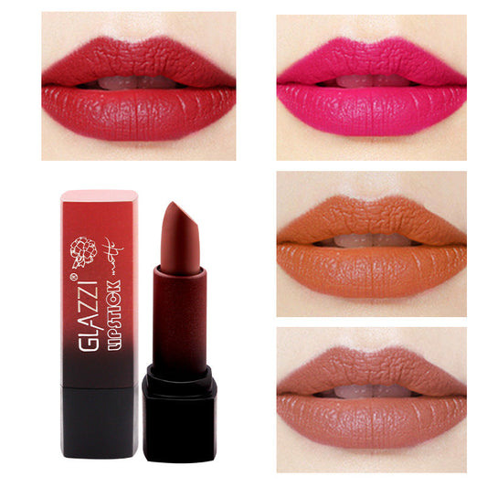 Square Tube Matte Lipstick Smooth Moisturizing Long Lasting Portable