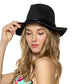 Panama Hat with Black Chain Band – Stylish Casual Accessory
