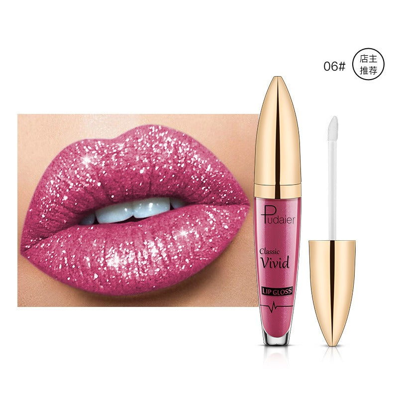 18 Color Lip Gloss Matte Glitter Waterproof Long Lasting Shine