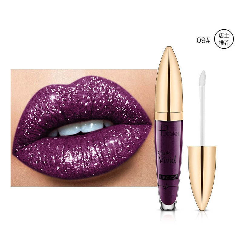 18 Color Lip Gloss Matte Glitter Waterproof Long Lasting Shine