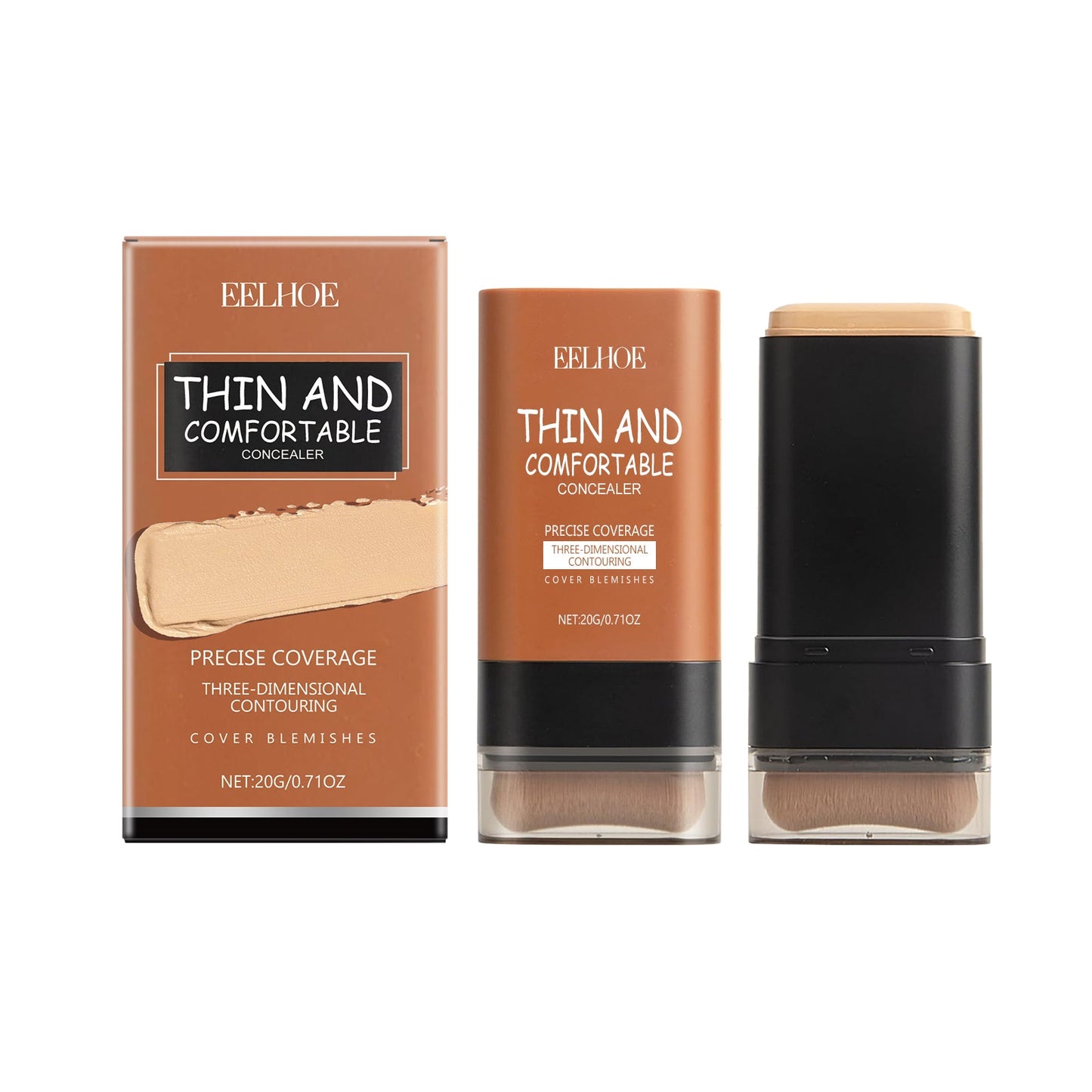 Light Transparent Concealer Foundation Stick Natural Moisture Long Lasting