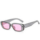 Small Frame Square Sunglasses Women Olive Green Trendy Street