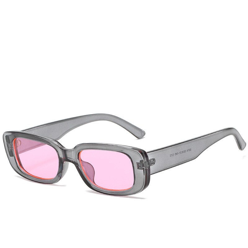 Small Frame Square Sunglasses Women Olive Green Trendy Street