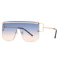 One Piece Rimless Sunglasses Women Trendy Fashion Stylish Eyewear