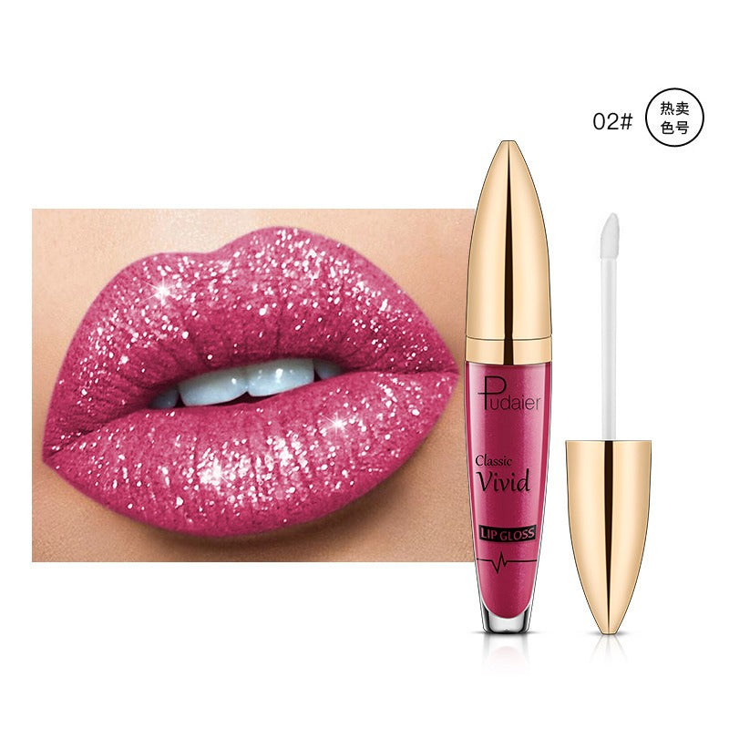 18 Color Lip Gloss Matte Glitter Waterproof Long Lasting Shine