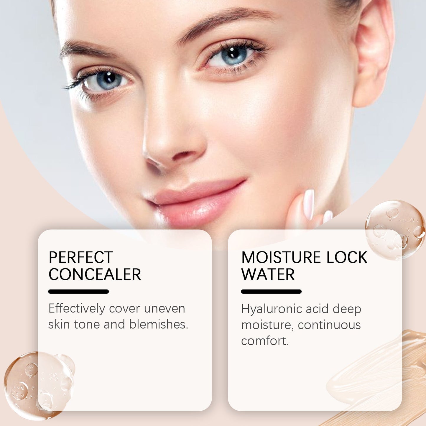 Light Transparent Concealer Foundation Stick Natural Moisture Long Lasting