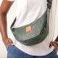 Round Mini Vegan Leather Shoulder Bag - Vegan Leather Purse