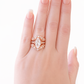 Rebecca 3 Piece Champagne Gold Ring Set