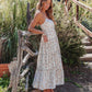 Women Clothing Summer Holiday Floral Strap Dress