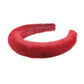 Fur Headband Burgundy Stylish Fashion Accessory