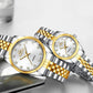 Couple Quartz Mechanical Watch Stainless Steel Waterproof Sports Elegant