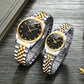 Couple Quartz Mechanical Watch Stainless Steel Waterproof Sports Elegant