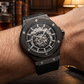 Stainless Steel Skeleton Watch - The 199 Gunmetal by Dapper Watches