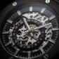 Stainless Steel Skeleton Watch - The 199 Gunmetal by Dapper Watches
