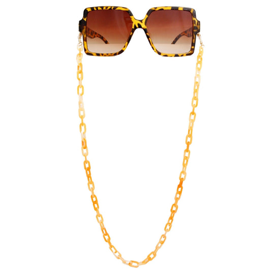 Sunglasses Chain Orange Link Trendy Fashion Accessory