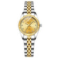 Couple Quartz Mechanical Watch Stainless Steel Waterproof Sports Elegant