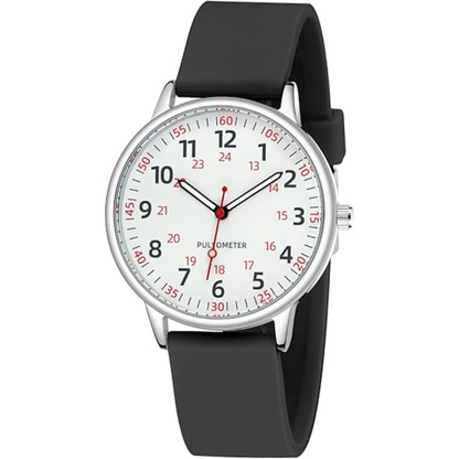 Waterproof Nurse Watch with Second Hand Silicone Medical Analog Watch